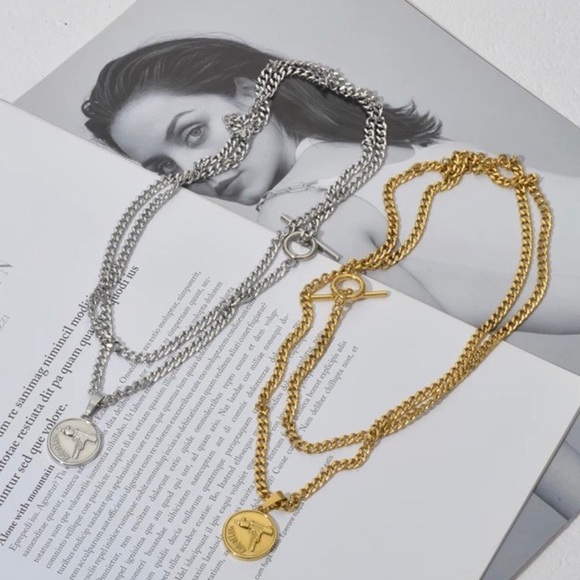 NEW STERLING SILVER CHUNKY CHAIN NECKLACE - Picture 4 of 5